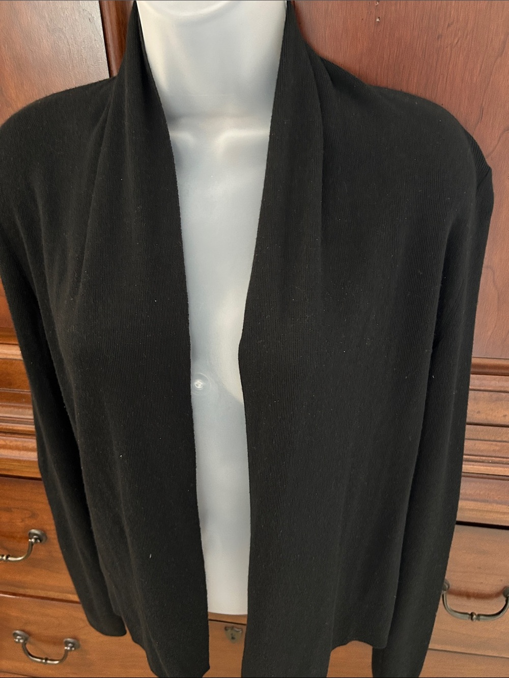 Banana Republic Open Front Black Cardigan - Picture 2 of 4